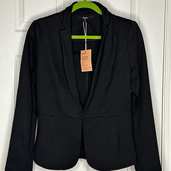 Quince | Black Women’s Ultra Stretch Ponte Blazer - Picture 2 of 9